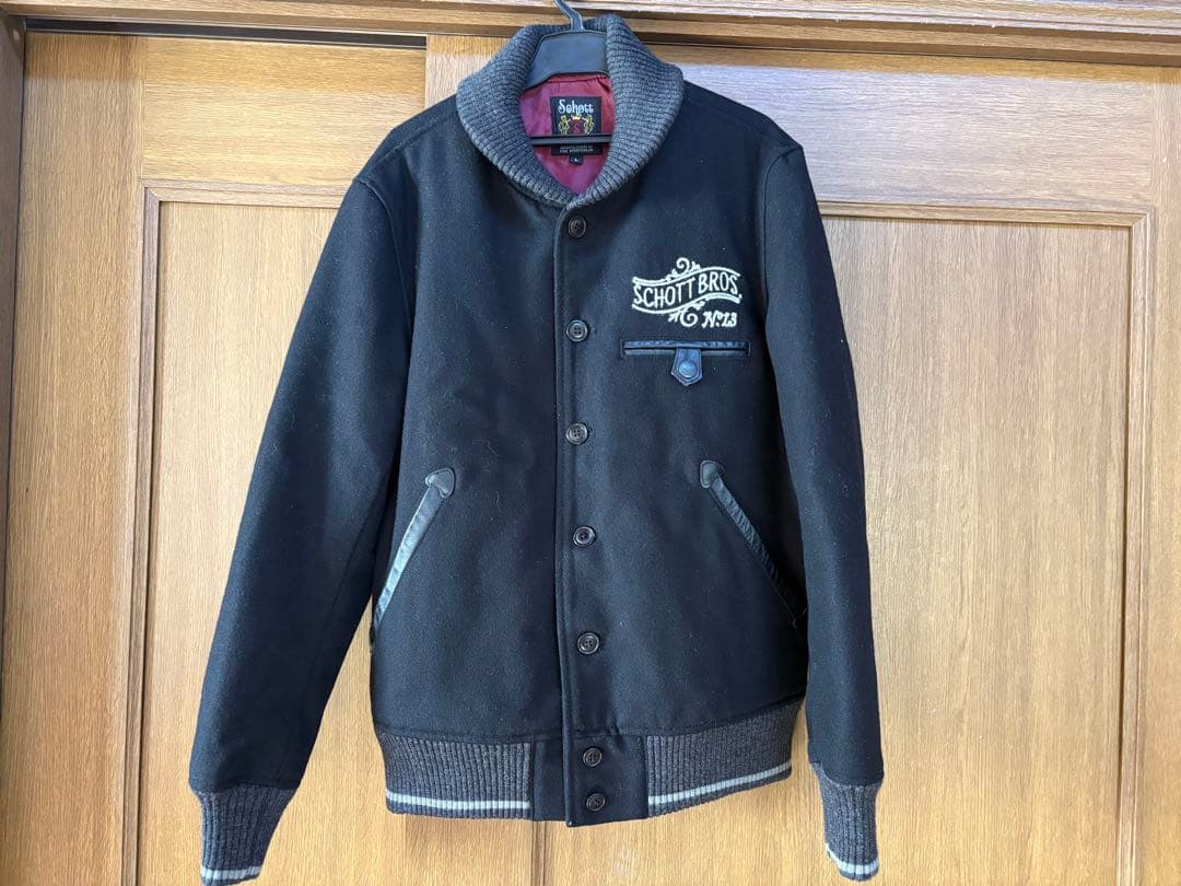 【１／３まで値下げします】SCHOTT BROS. スタジャン N°13 黒