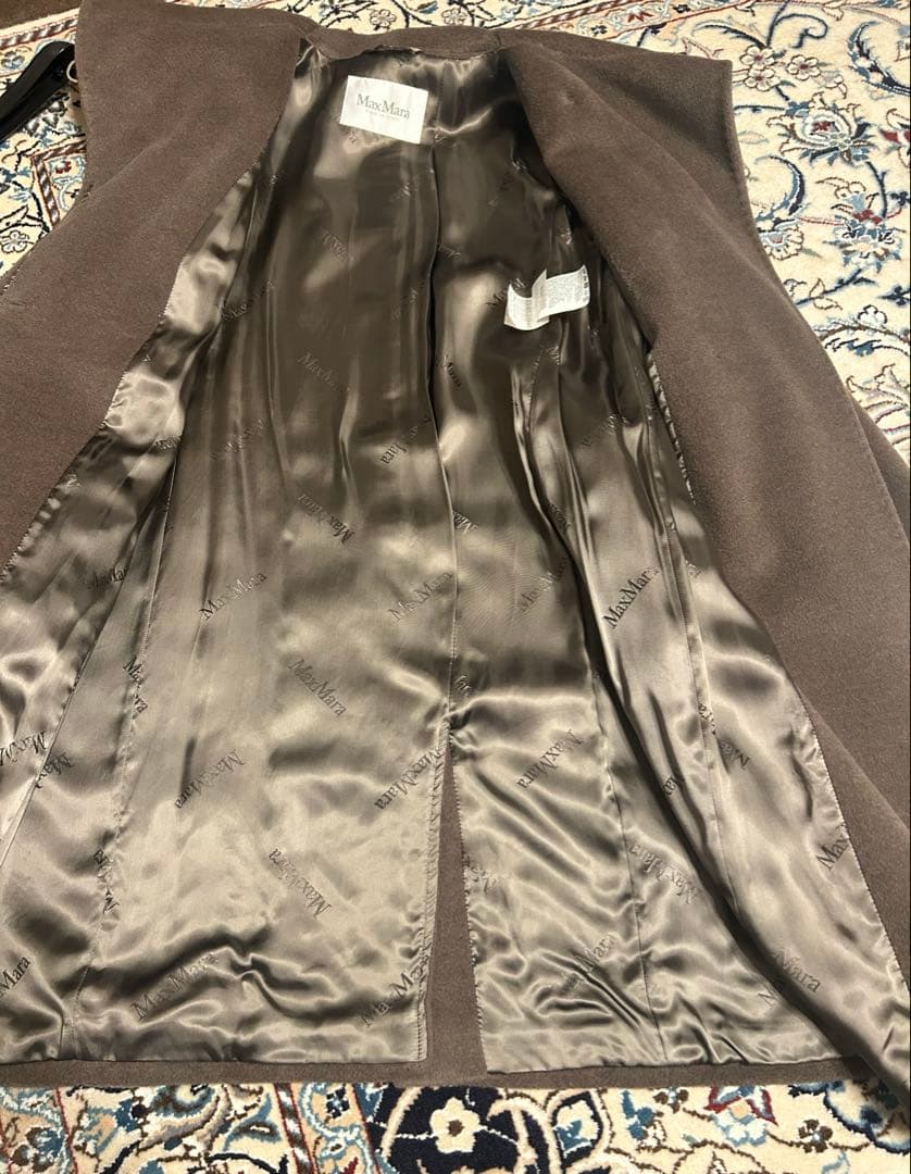 大特価 MaxMara 白タグ美品 カシミアウールコート