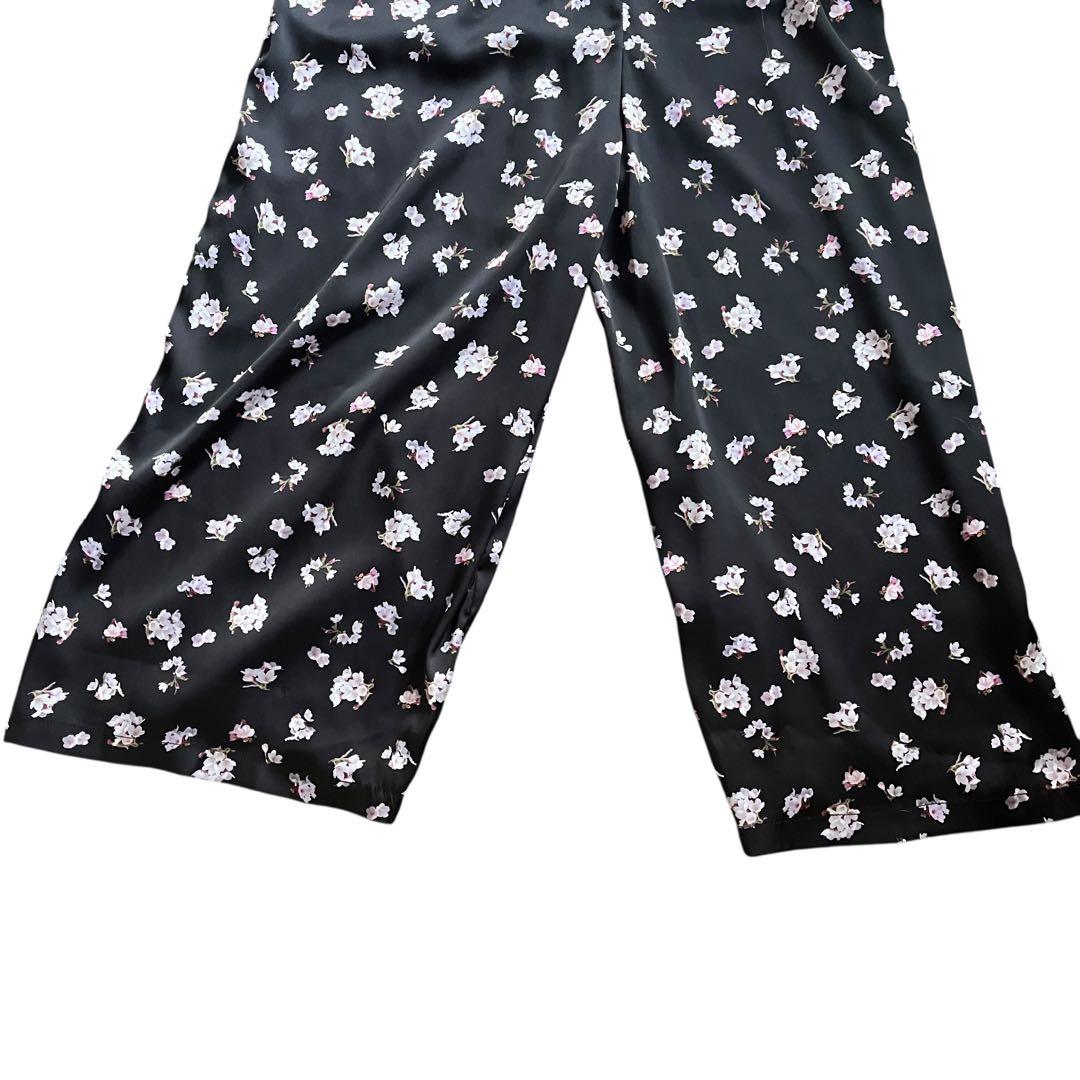 mikomori ミコモリ フラワー柄ノースリーブパンツドレス Mサイズ 極美品