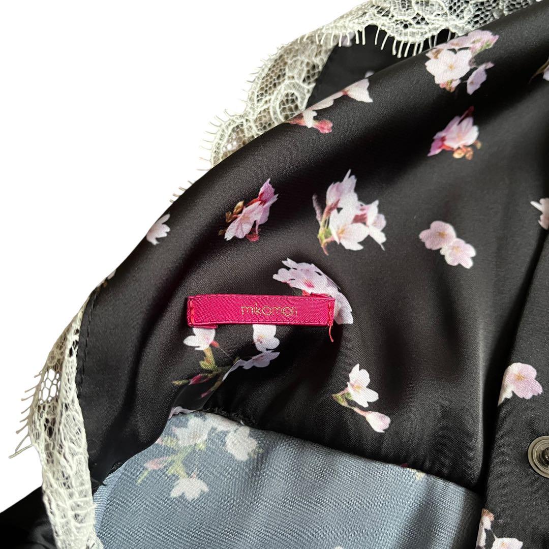 mikomori ミコモリ フラワー柄ノースリーブパンツドレス Mサイズ 極美品