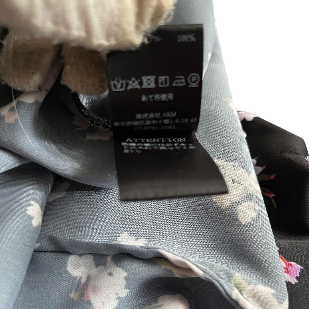 mikomori ミコモリ フラワー柄ノースリーブパンツドレス Mサイズ 極美品