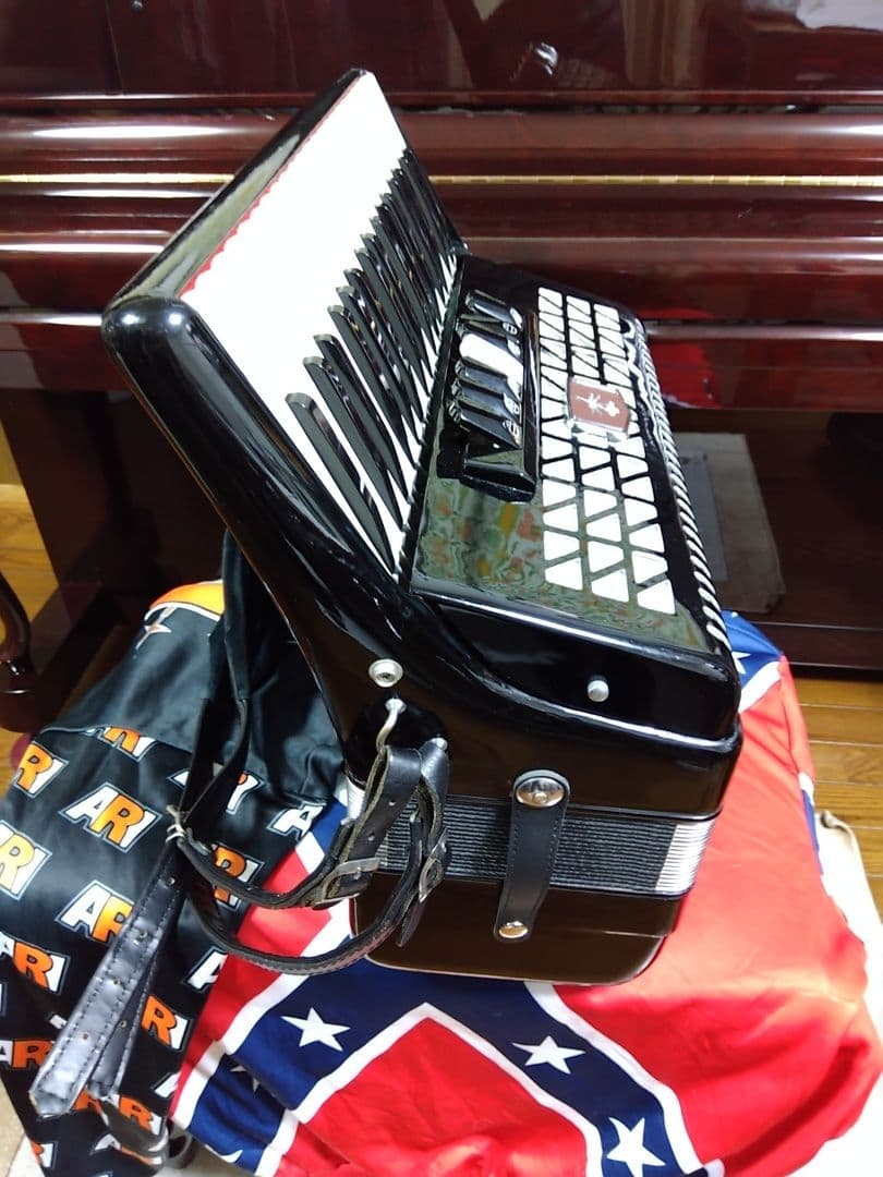 【即演奏可】TOMBO T80B アコーディオン 整備簡易調律済