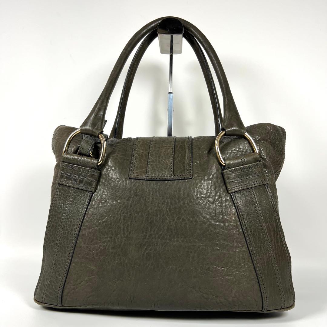 【良品】BVLGARI ブルガリ レオーニ ショルダーバッグ 2way カーキ