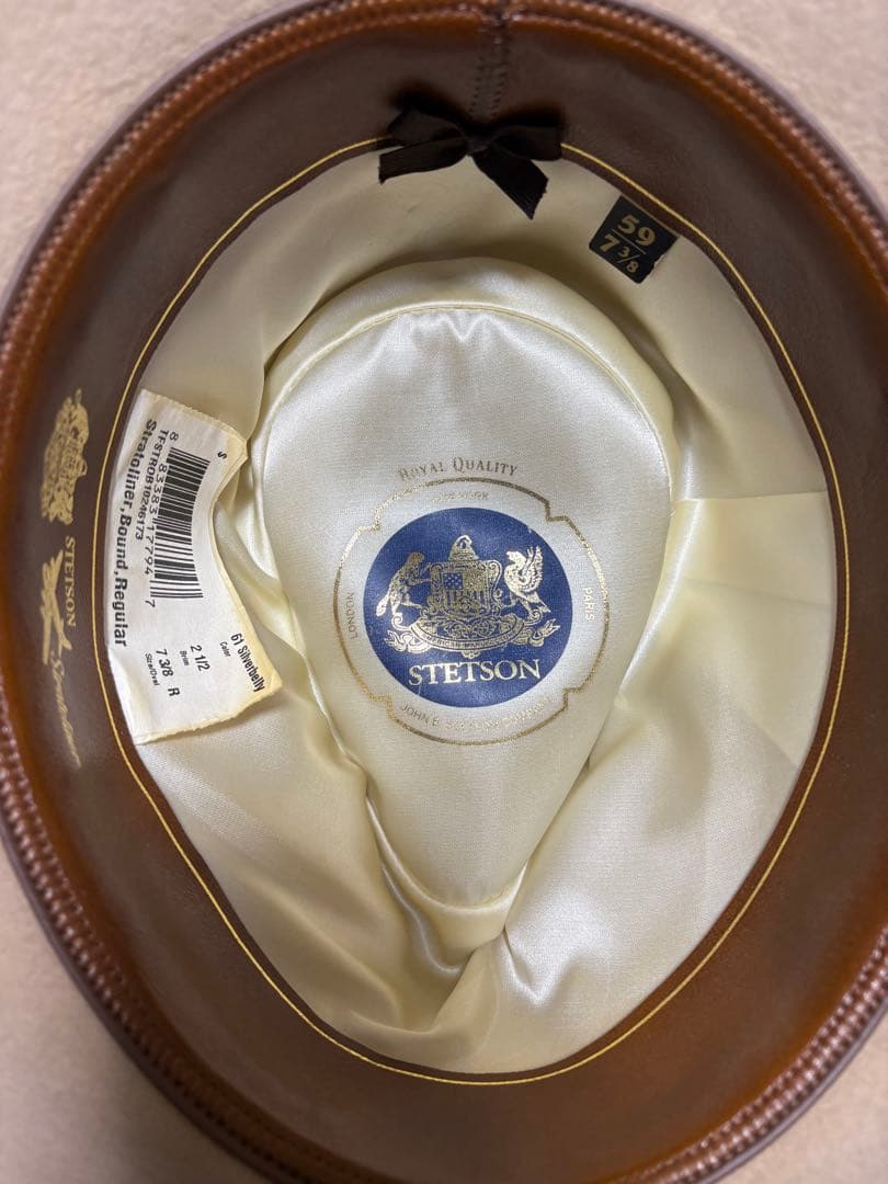 STETSON ステットソンサンドベージュ ストラトライナー　59㎝