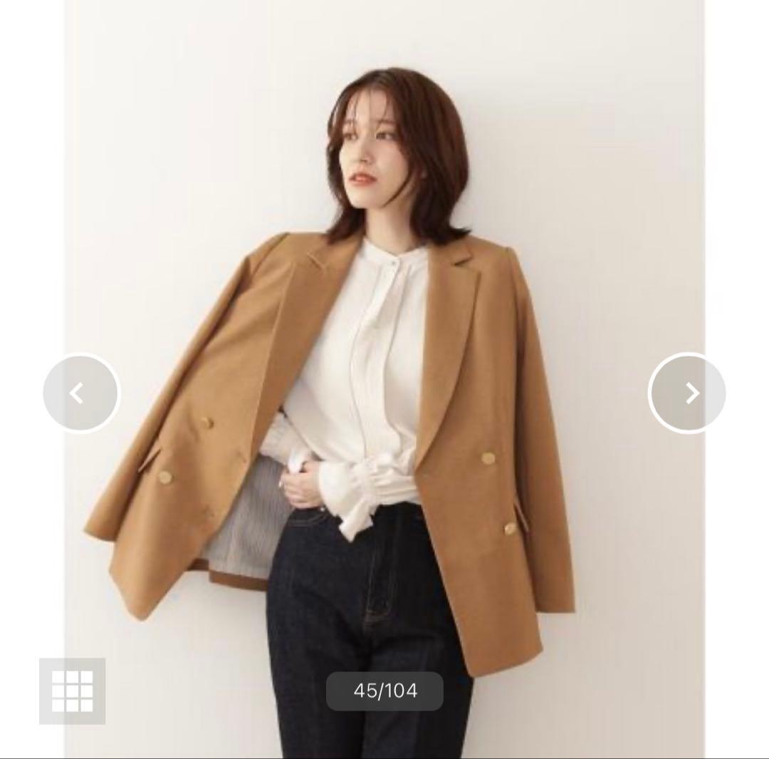 N. Natural Beauty Basicダブルブレストテーラードジャケット