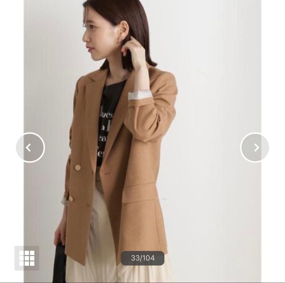 N. Natural Beauty Basicダブルブレストテーラードジャケット