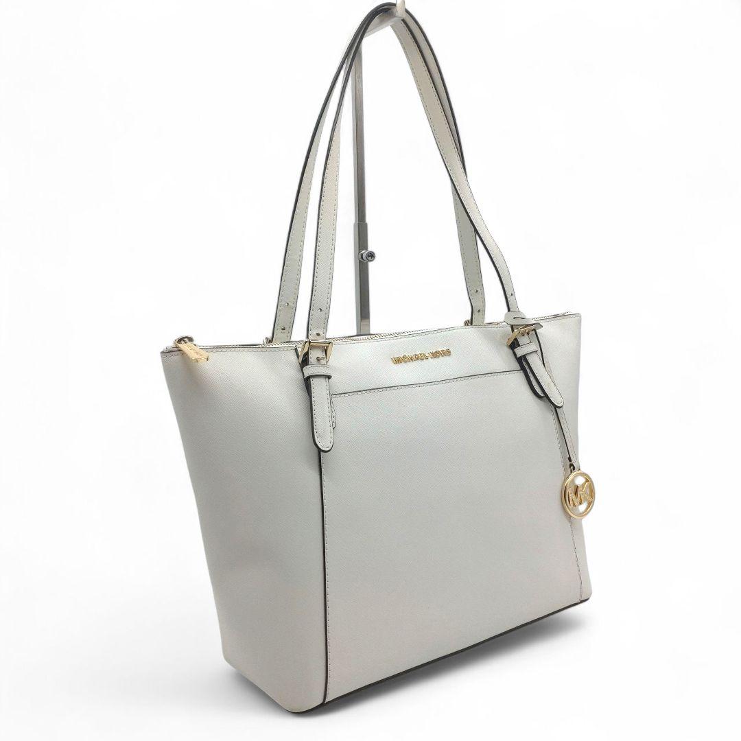 美品　マイケルコース　シアラ ラージ EW トップ ジップ トート　ホワイト