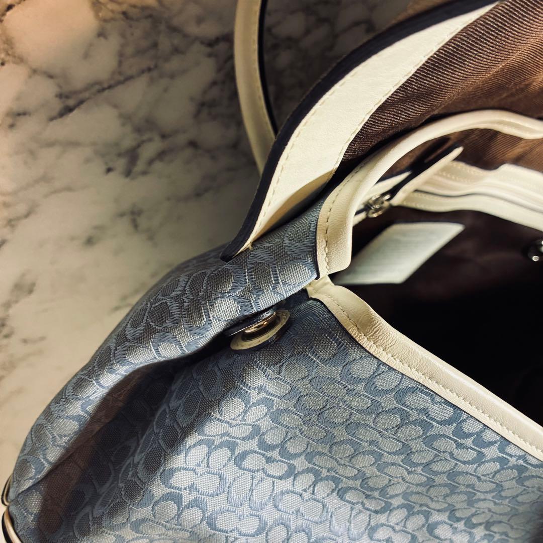 バッグ coach signature shoulder bag y2k