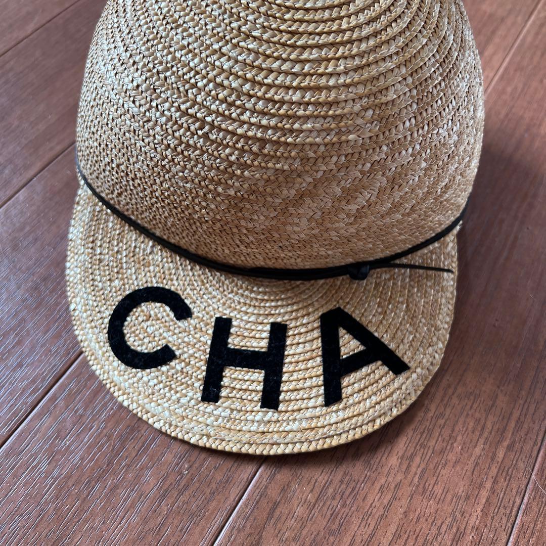 CHANEL 麦わら帽子 Mサイズ ベージュ