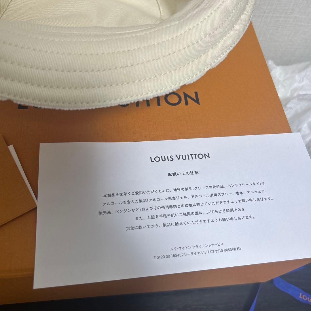 【 wgpm@】ルイヴィトンバケットハット ホワイト リバーシブル