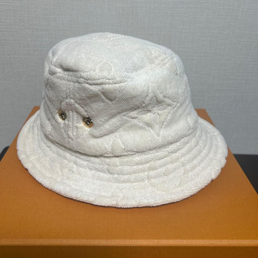 【 wgpm@】ルイヴィトンバケットハット ホワイト リバーシブル
