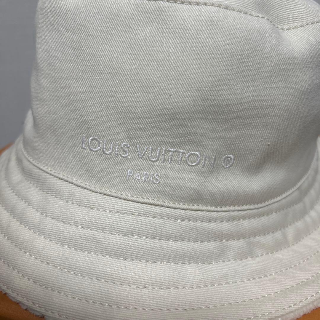 【 wgpm@】ルイヴィトンバケットハット ホワイト リバーシブル