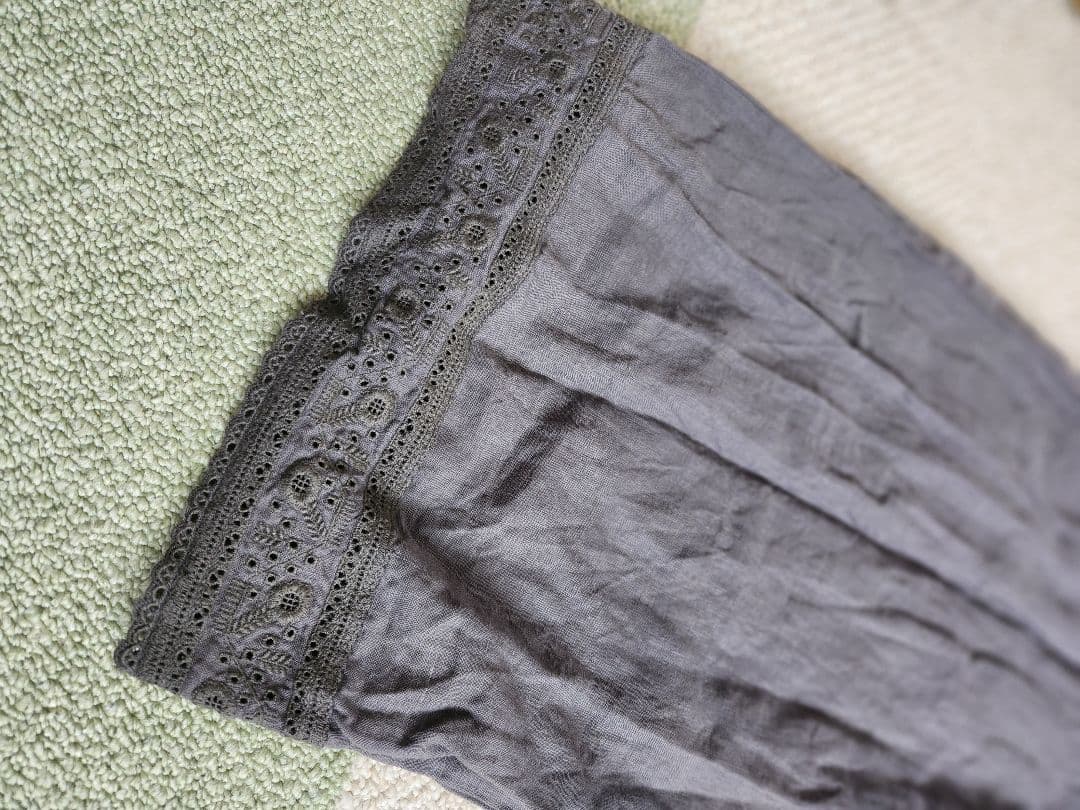 ネストローブ　エンブロイダリーリネン ドロワーズパンツ