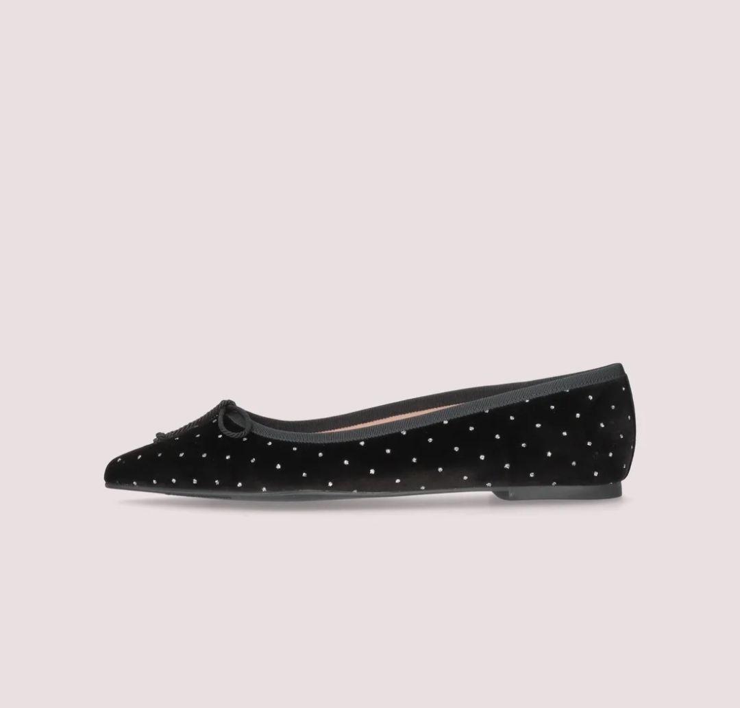 美品！プリティバレリーナ ポインテッドシューズ キラキラドット