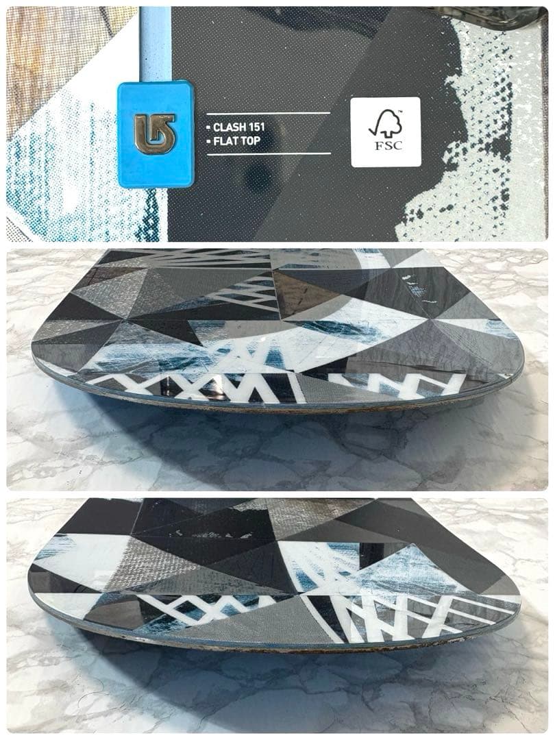 【良品】 バートン クラッシュ 151cm メンズ スノーボード 2点 バインL