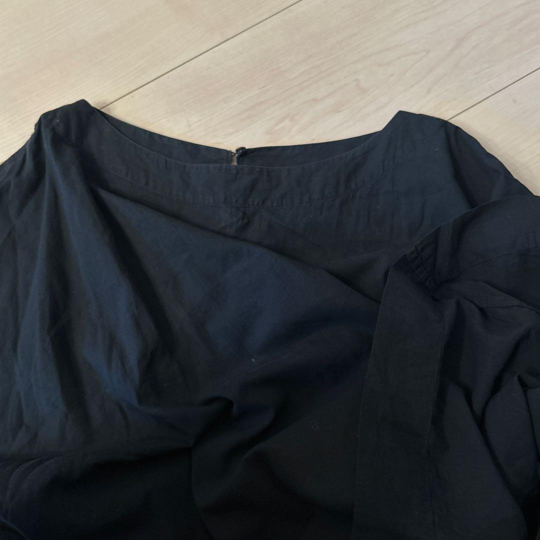 ブラック 五分袖 チュニック