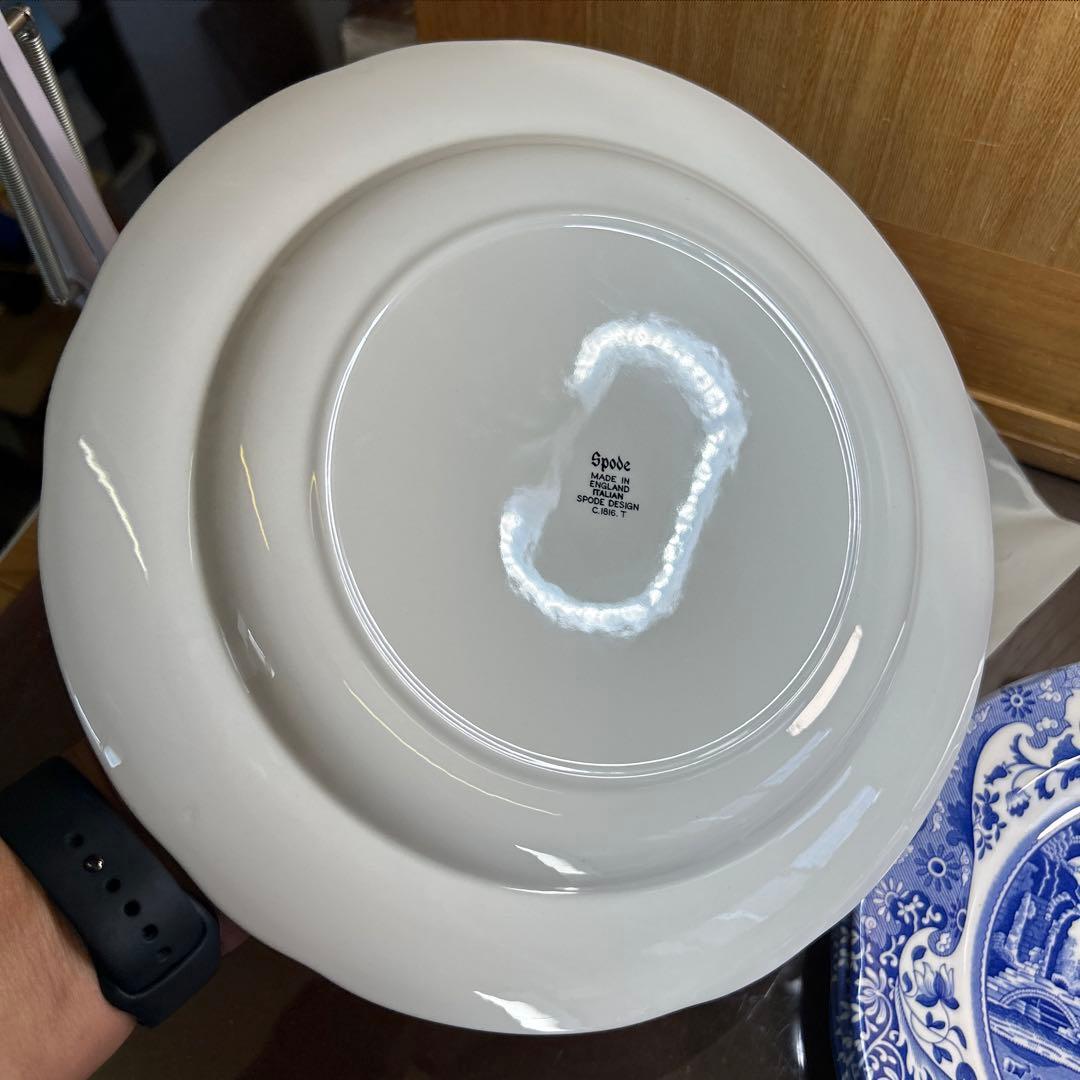 スポード　ブルーイタリアン　27センチプレート ５枚