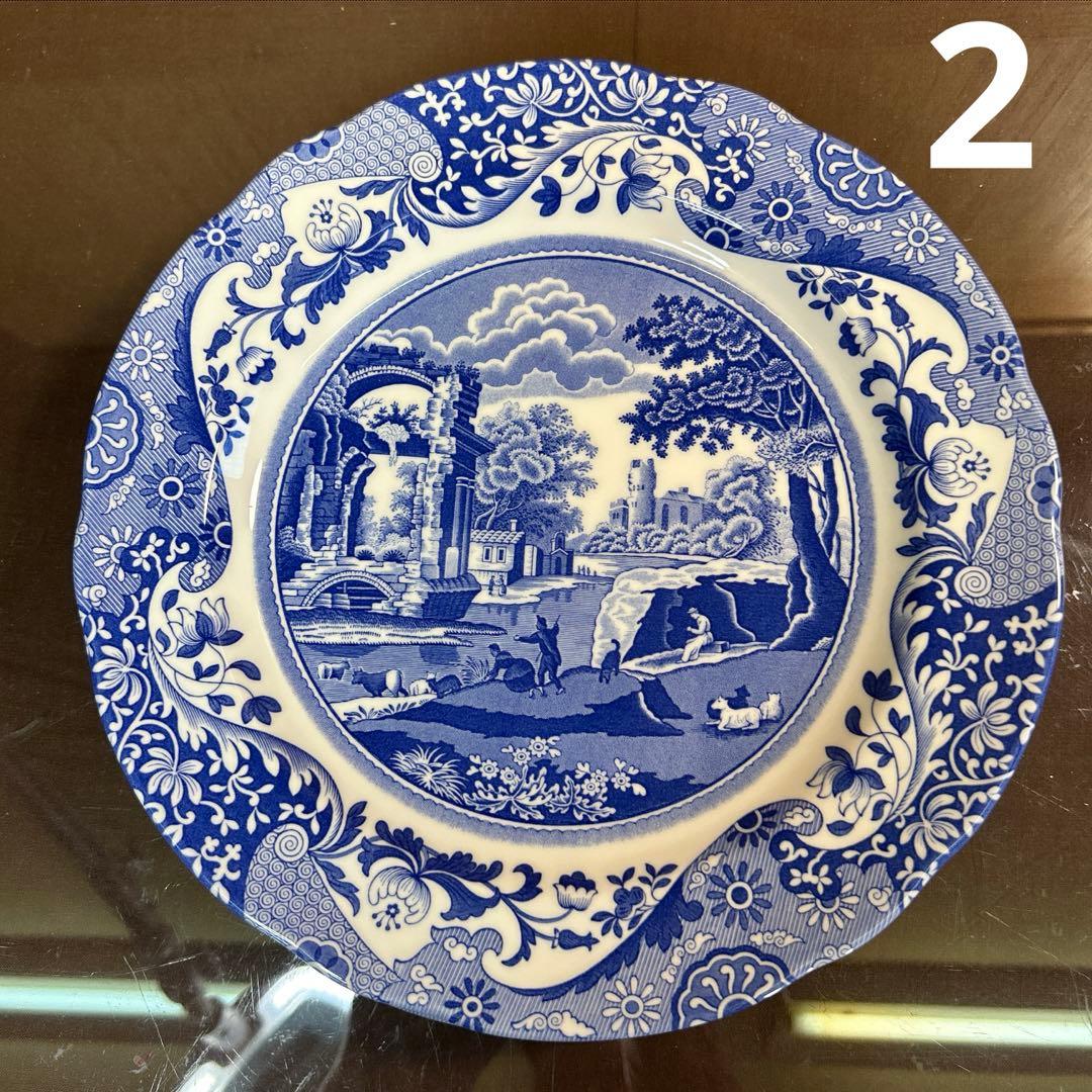 スポード　ブルーイタリアン　27センチプレート ５枚