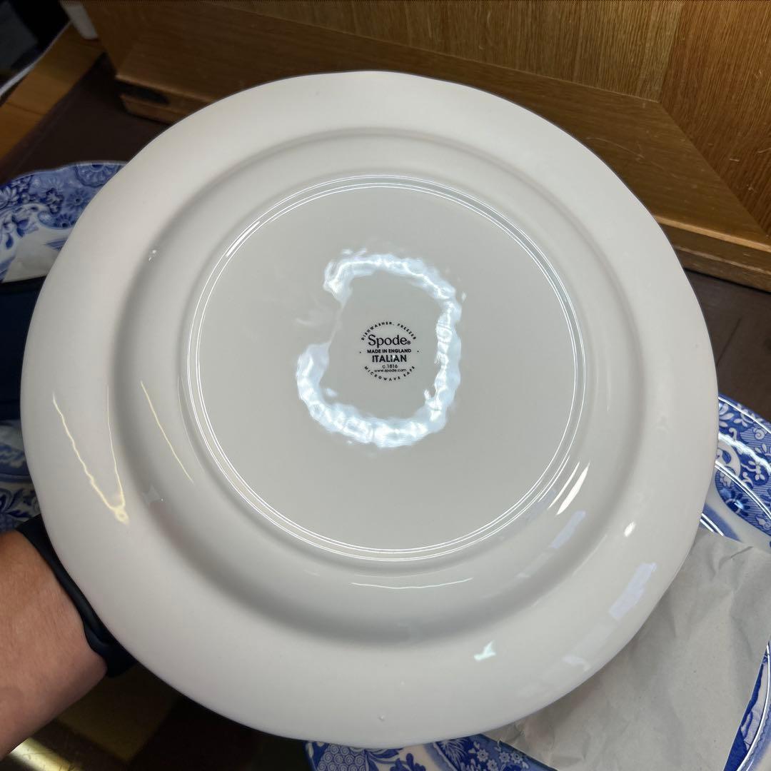 スポード　ブルーイタリアン　27センチプレート ５枚