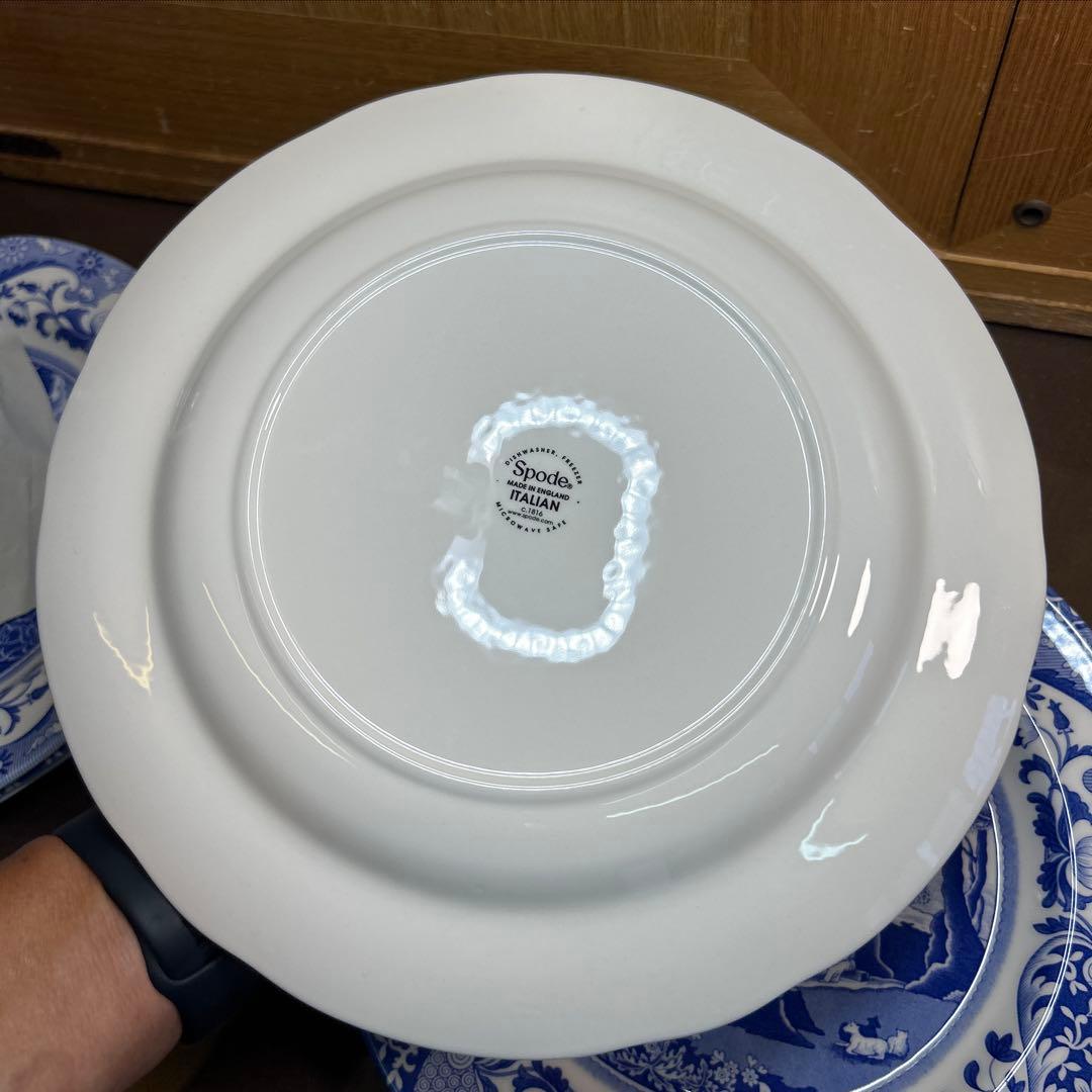 スポード　ブルーイタリアン　27センチプレート ５枚