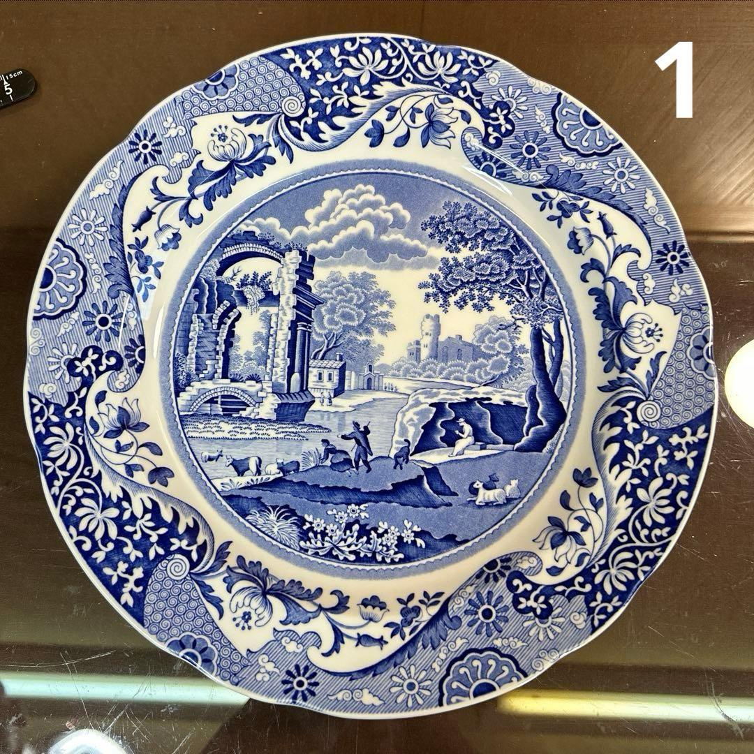 スポード　ブルーイタリアン　27センチプレート ５枚