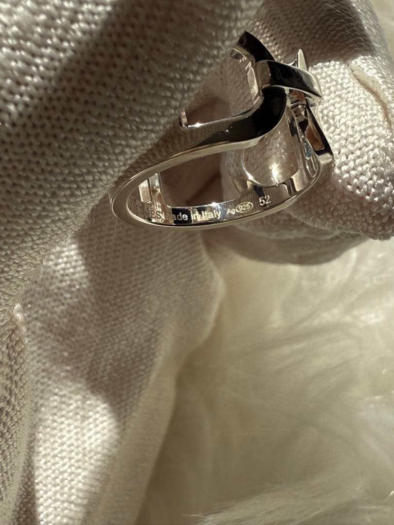 【新品未使用】 HERMESエルメス　エヴァー　シェーヌダンクル リング　52号