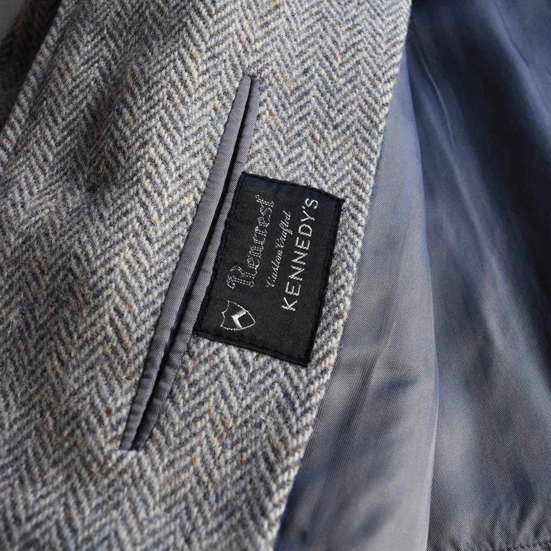 50s-60s ツイードウールコート スコットランド製 レアカラー ヴィンテージ