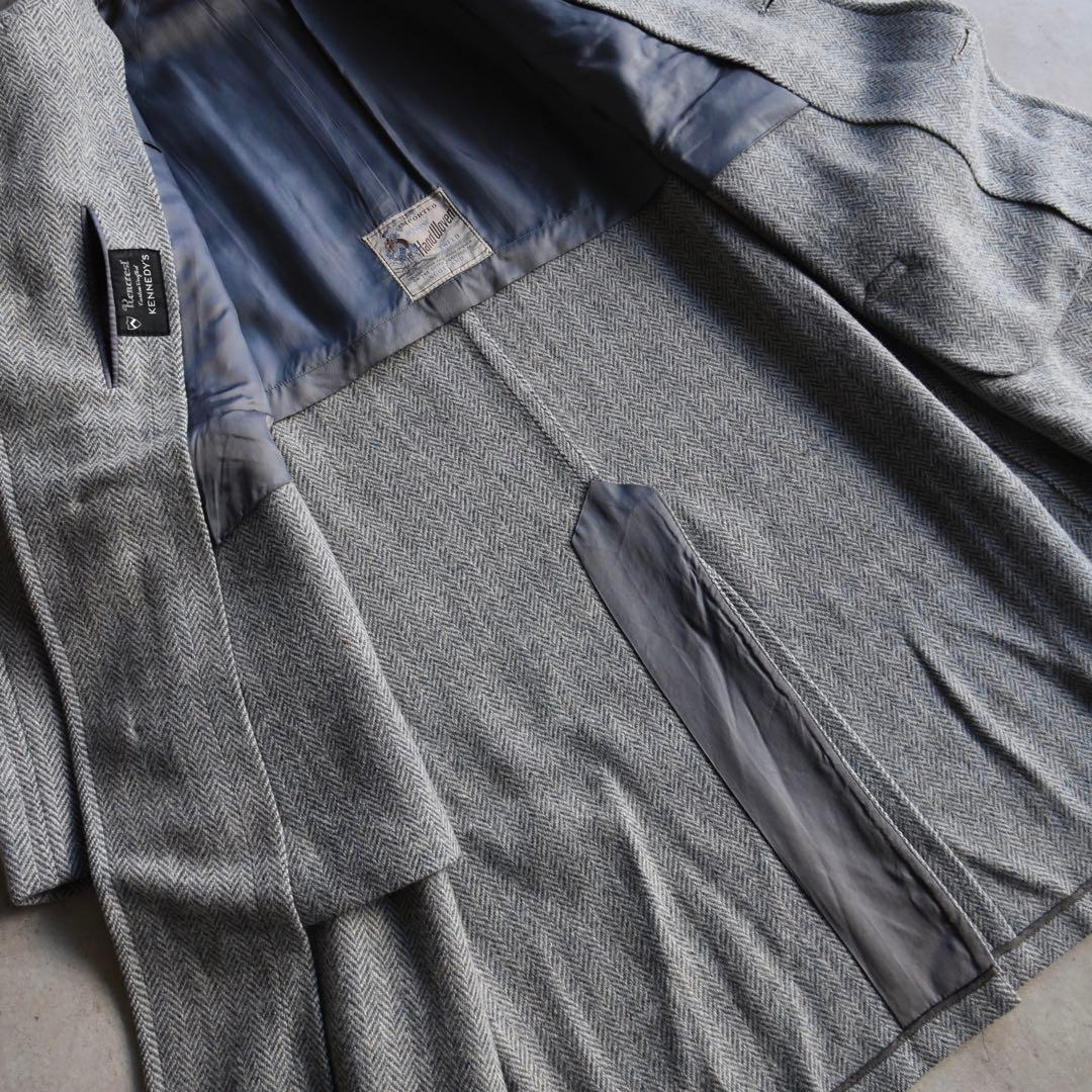 50s-60s ツイードウールコート スコットランド製 レアカラー ヴィンテージ