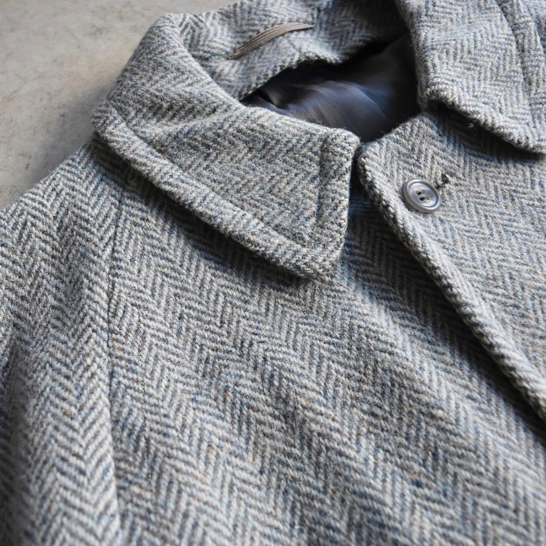 50s-60s ツイードウールコート スコットランド製 レアカラー ヴィンテージ