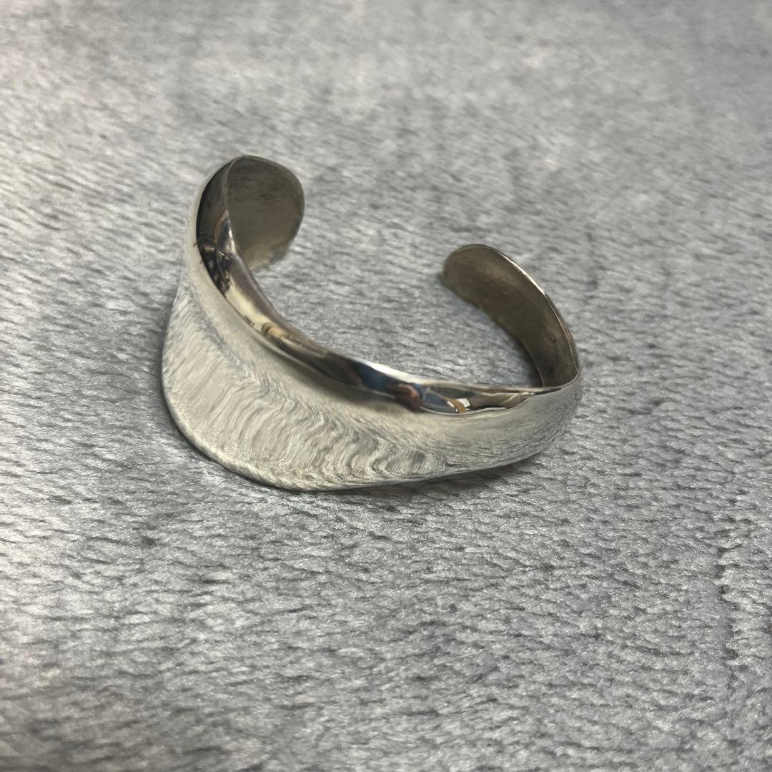 e.m. シルバー ボリュームバングル☆イーエム