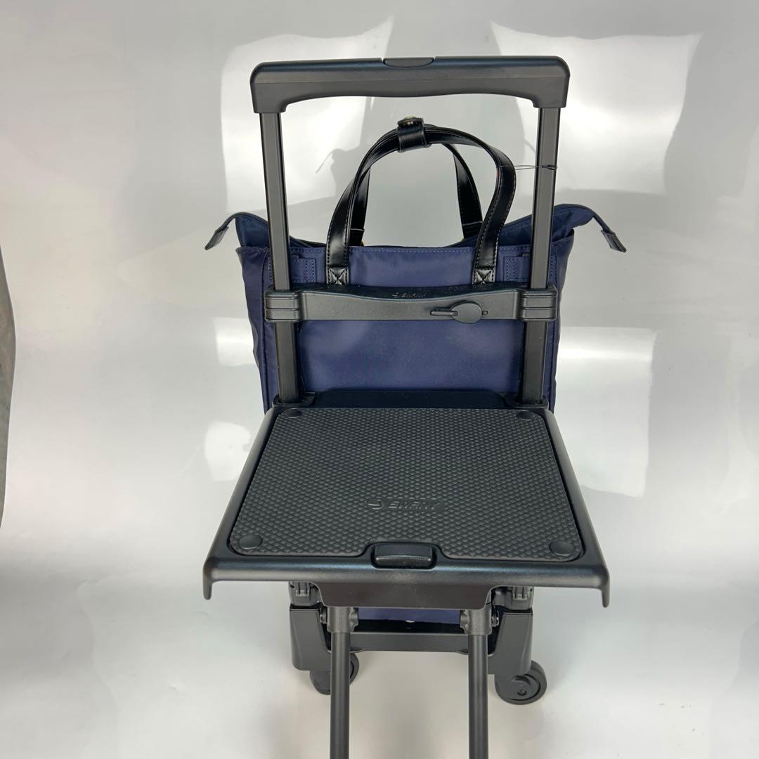 SWANY スワニー　キャリーバッグ　椅子付き　チェアー　紺×黒　買い物カート