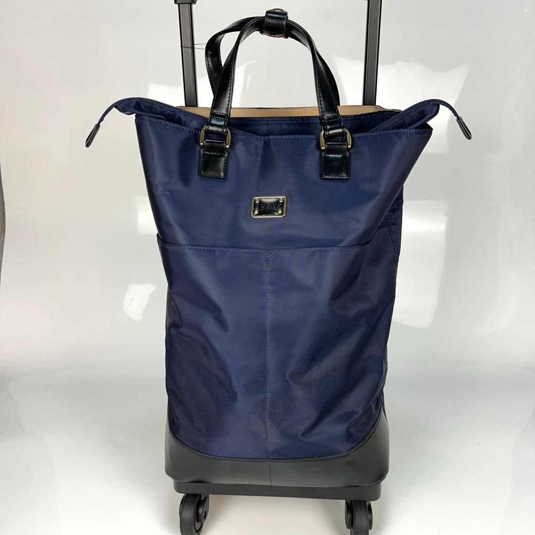 SWANY スワニー　キャリーバッグ　椅子付き　チェアー　紺×黒　買い物カート