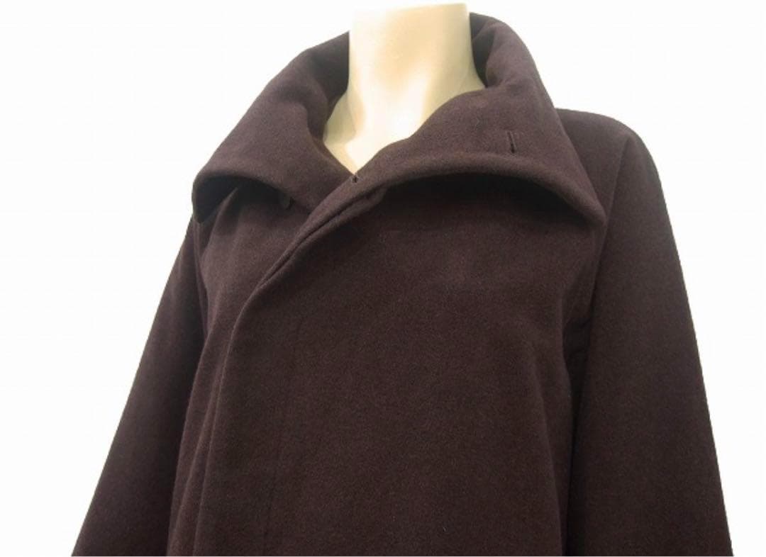 明日まで値下げ！美品★ヨーガンレール★ふんわり襟★上質アンゴラ混ハーフ丈コートM