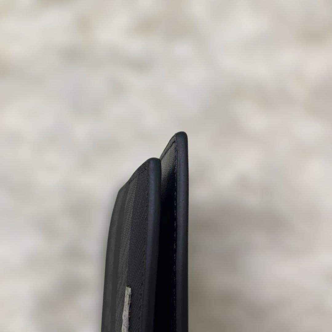 新品 BURBERRY バーバリー 二つ折り財布 チャコール　チェック 新型