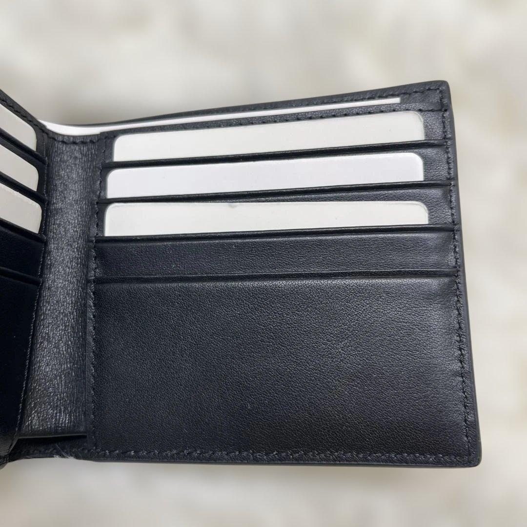 新品 BURBERRY バーバリー 二つ折り財布 チャコール　チェック 新型