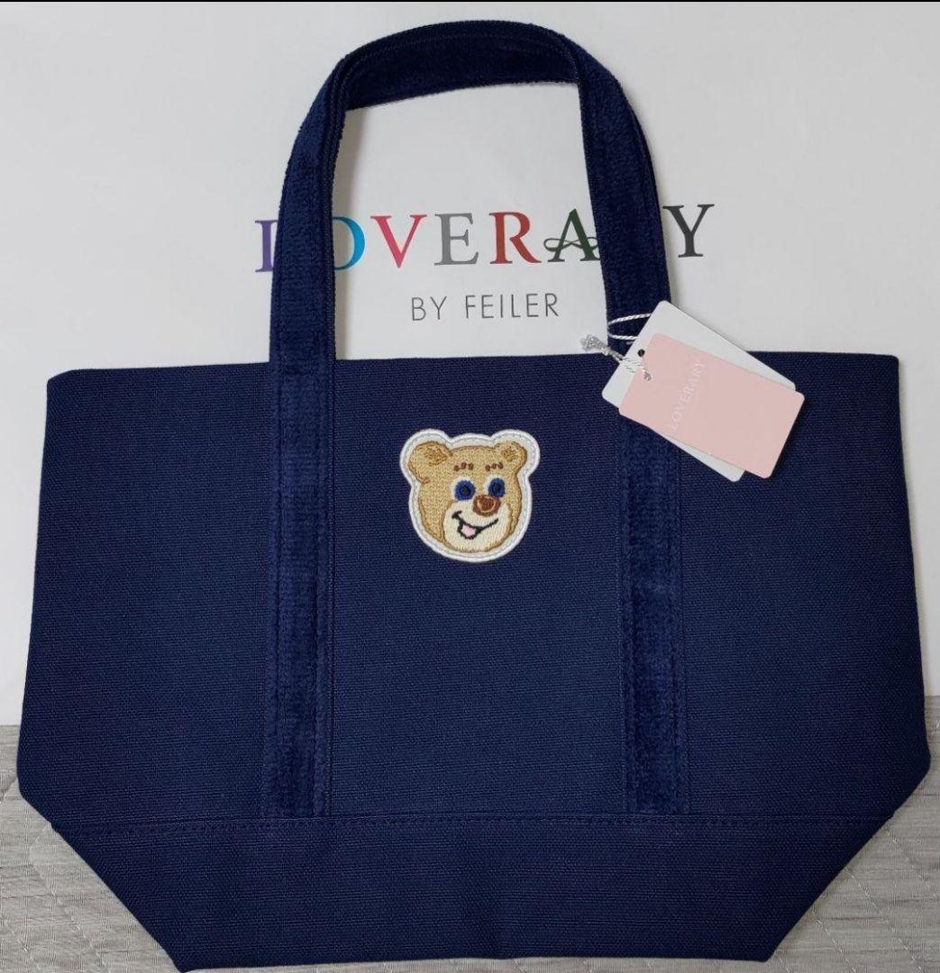 ♤ラブラリーバイフェイラー オールドテディ トートバッグ 小 ネイビー