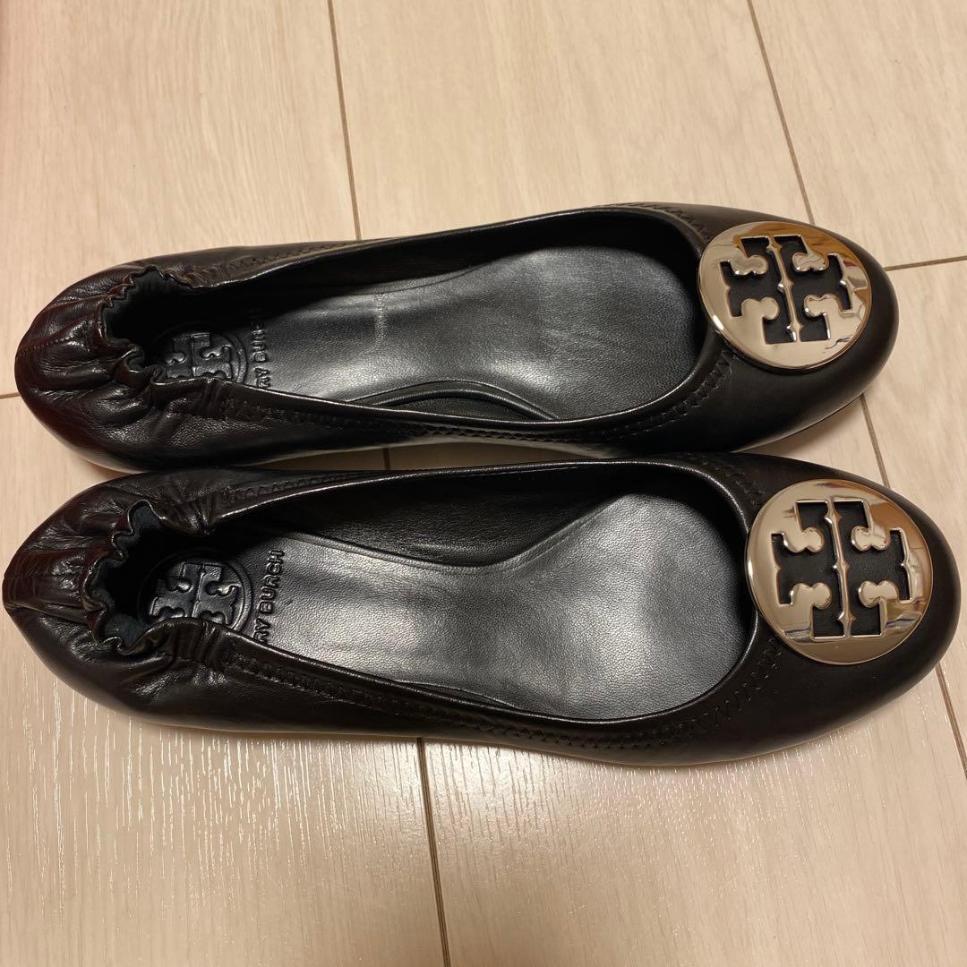 新品未使用☆トリーバーチ TORY BURCH 黒　　バレエシューズ　7.5