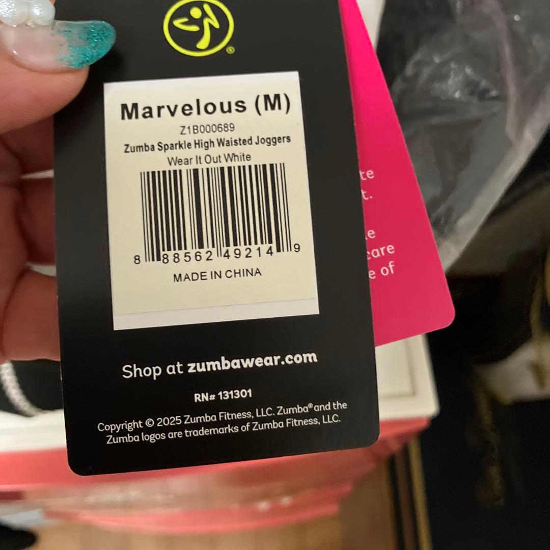 Zumba Sparkle High Waisted Joggers-M新品