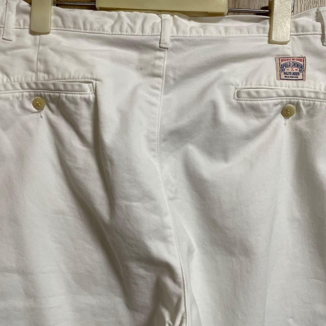 90's Polo Ralph Lauren チノパン　ポロチノ　ホワイトW32