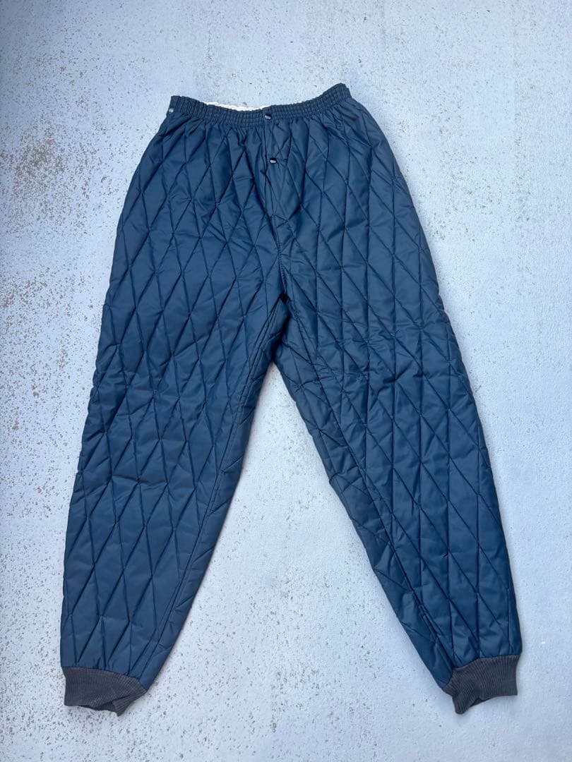 キルティングパンツ M-TALL ダークブルー　JCPenney 80s 古着