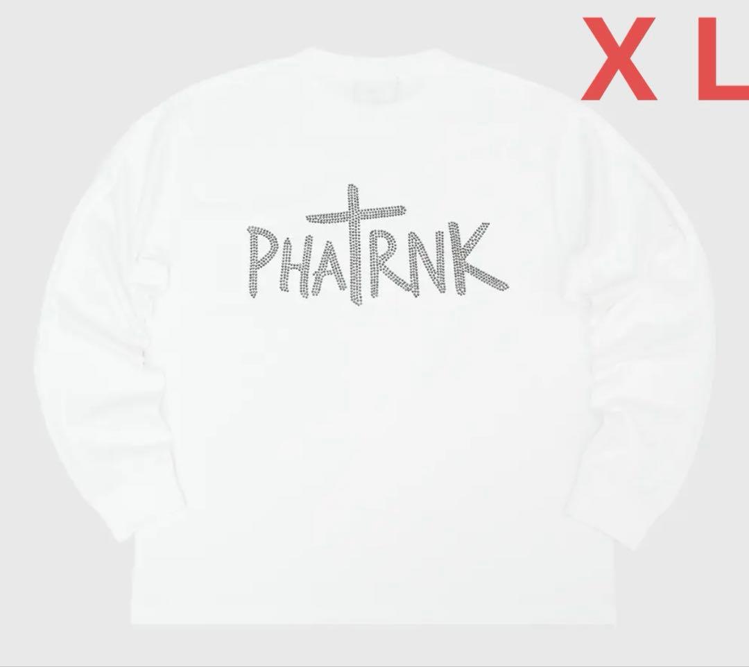 ファットランク　PHATRNK 81024希少　基礎スタッズ　ロンT 白　X L