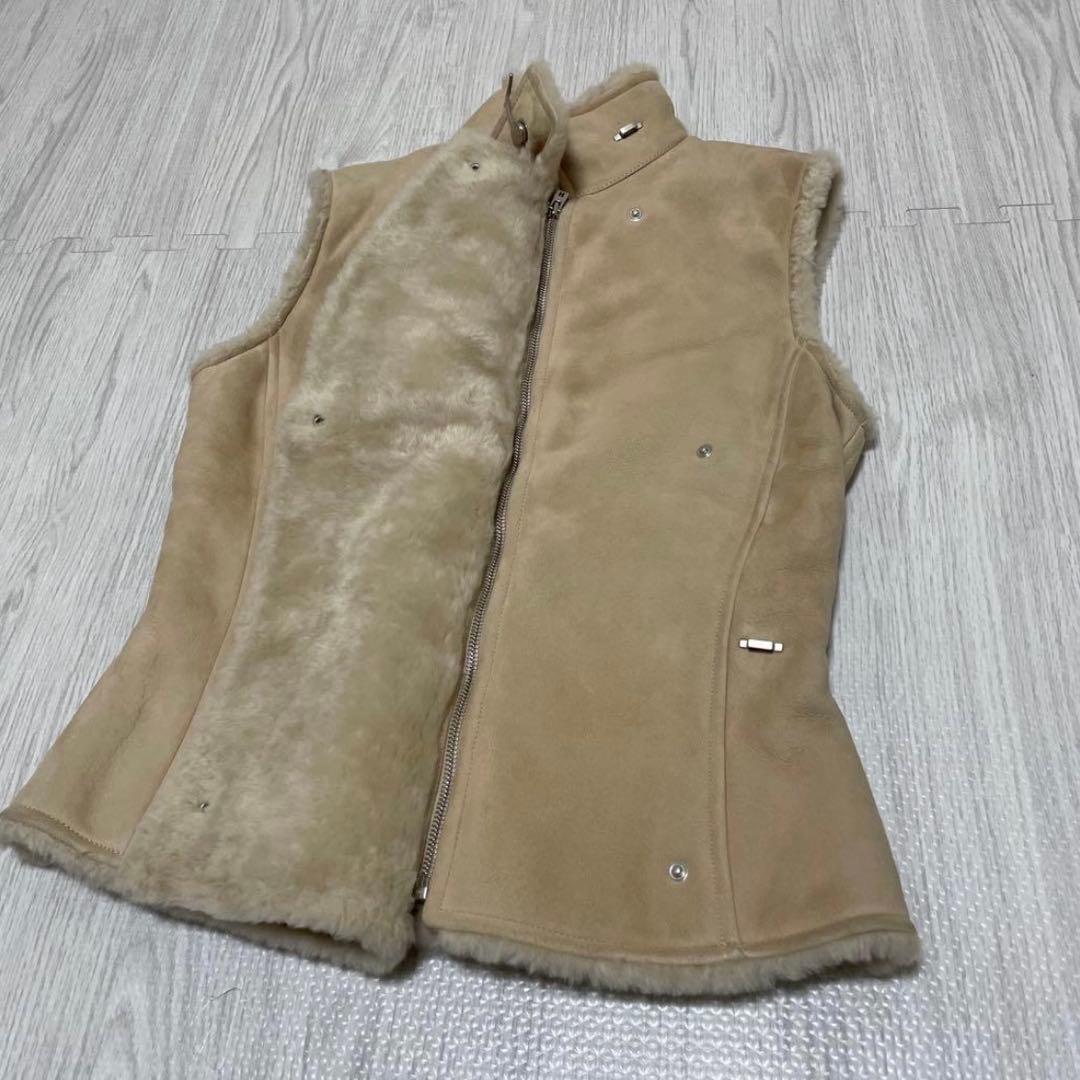 takasu エルメス ムートンベスト ベージュ