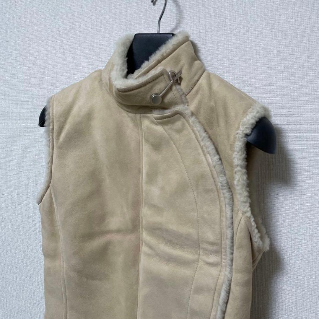 takasu エルメス ムートンベスト ベージュ