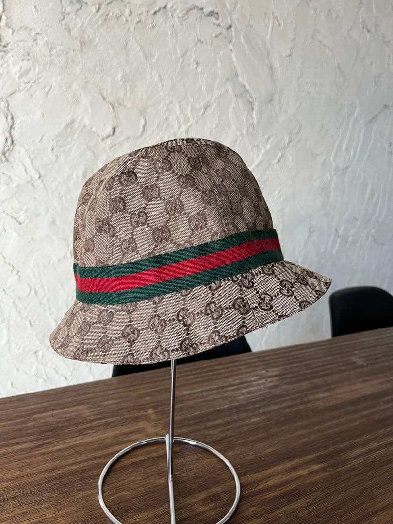 t*)様 Gucci グッチ GGパターン バケットハット M