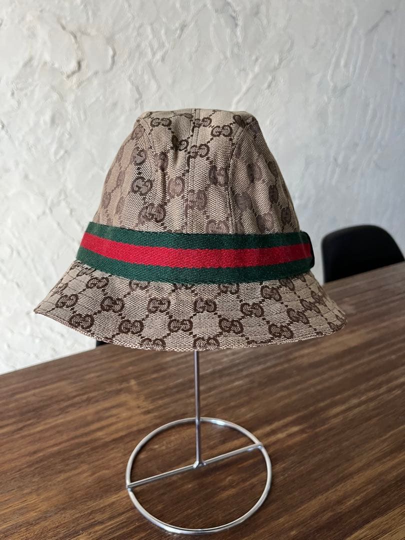 t*)様 Gucci グッチ GGパターン バケットハット M