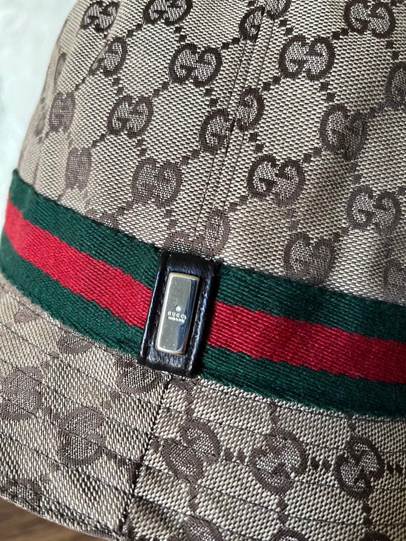 t*)様 Gucci グッチ GGパターン バケットハット M