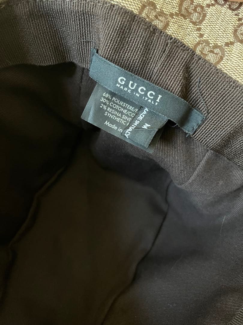 t*)様 Gucci グッチ GGパターン バケットハット M