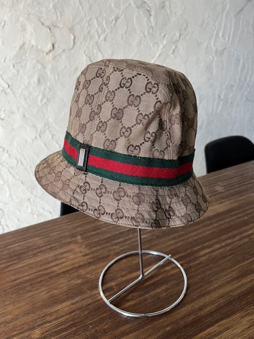 t*)様 Gucci グッチ GGパターン バケットハット M