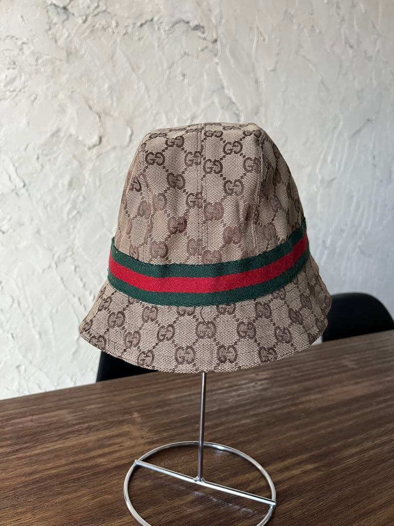 t*)様 Gucci グッチ GGパターン バケットハット M