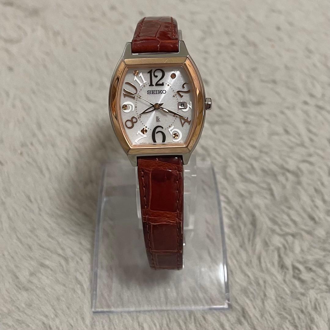 【電波ソーラー　美品】SEIKO　セイコー　レディース　1B22-0BC0